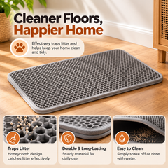 Kraftpaw double-layer cat litter mat, view 2